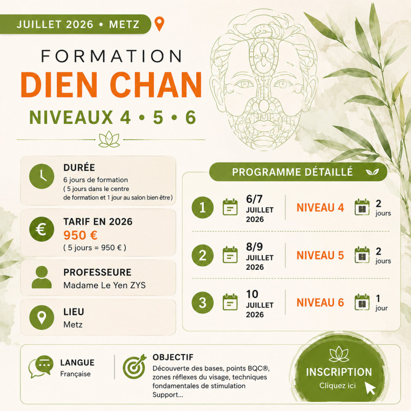 Formation Dien Chan niveaux 4 5 6 à Metz – Académie Dien Chan 2